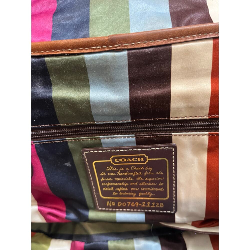 Coach Y2K 11128 65th Anniversary Whiskey Legacy Leigh With Vachetta Leather - Picture 11 of 12